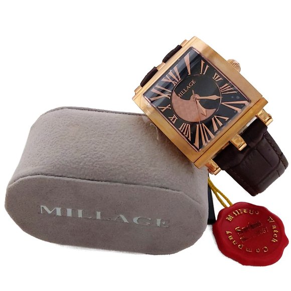 Millage The Dijon Ml0073-B Color Rose Gold Stainless Steel Swiss Watch 4326 - Picture 3 of 10